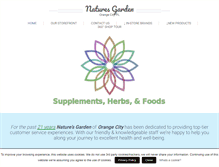 Tablet Screenshot of naturesgardenfl.com